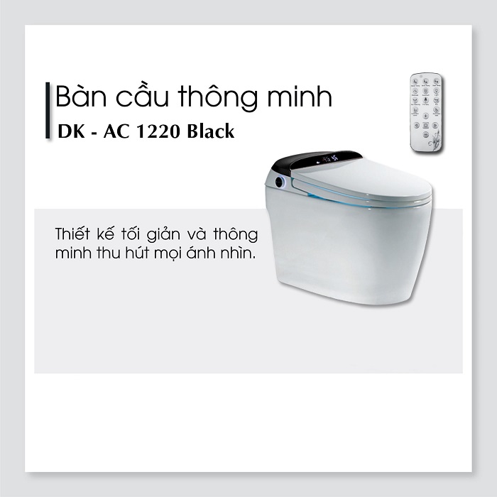 Bồn cầu thông minh DK -AC1220 Black